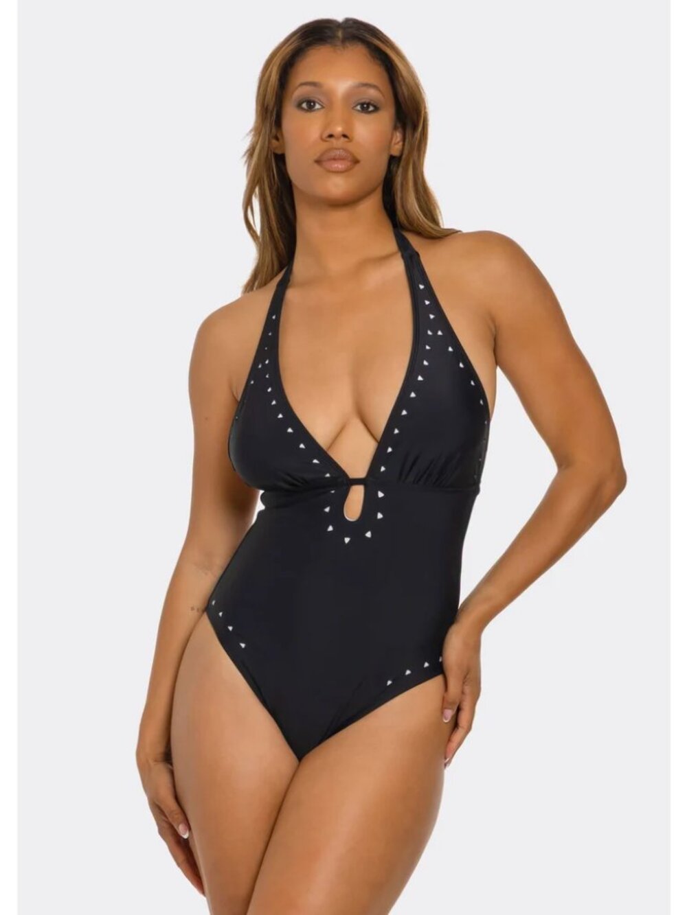 Geo Accent One-Piece Swimsuit
